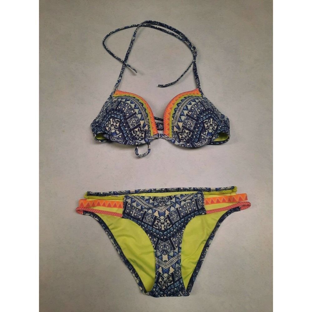 Victorias Secret Bikini 2 Piece The Fabulous 32C Knockout Bottoms XS